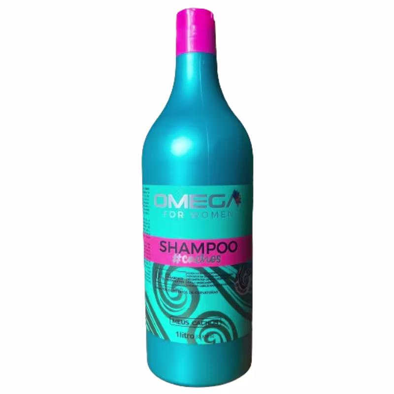 Kit Capilar Cachos Shampoo Condicionador 1L e Máscara OmegaHair