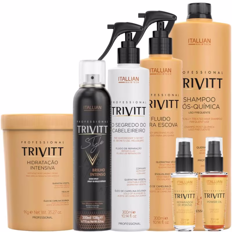Kit Trivitt Profissional Reconstrução e Hidratação + Finalizadores