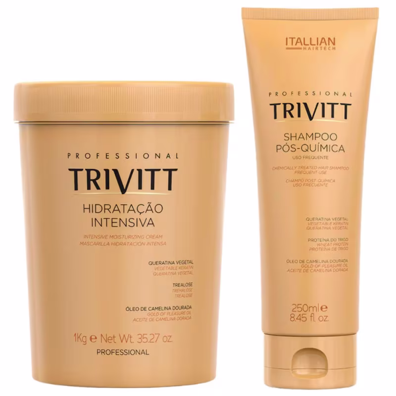 Trivitt Profissional Hidratação + Shampoo Pós Química