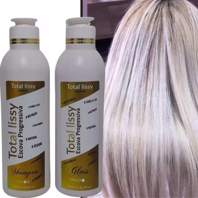 Kit Progressiva De Chuveiro Sem Formol Tratamento Avançado