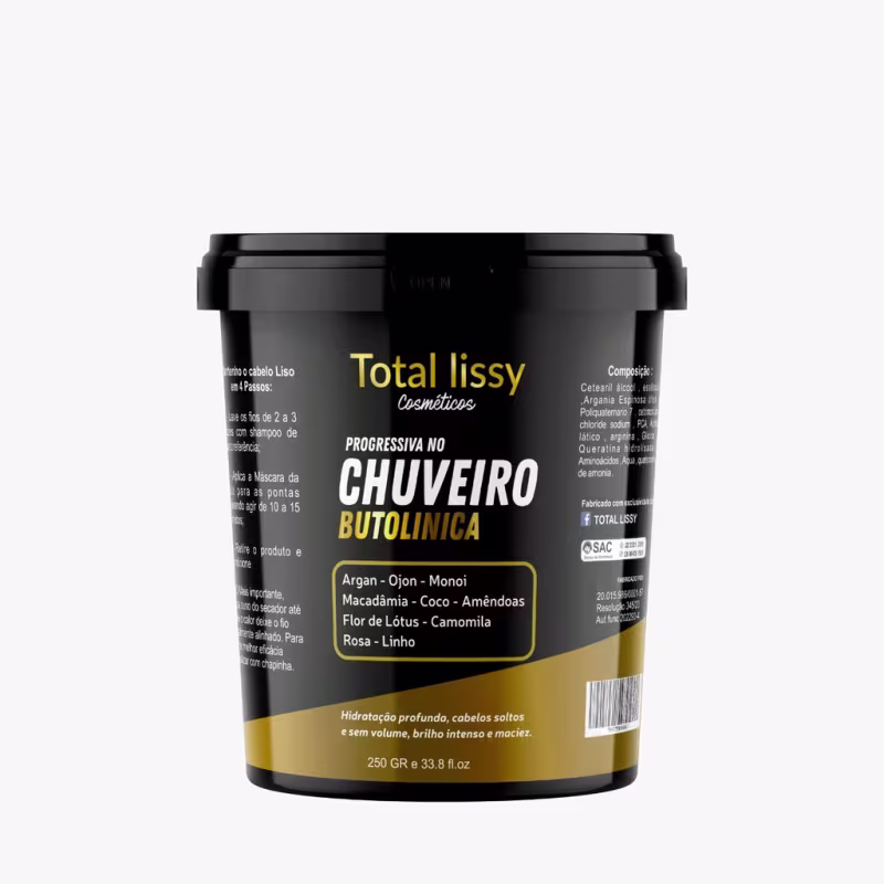 Progressiva De Chuveiro Desmaia Cabelo Efeito De Salão Liso Anti Frizz Perfeito Sem Formol Botox