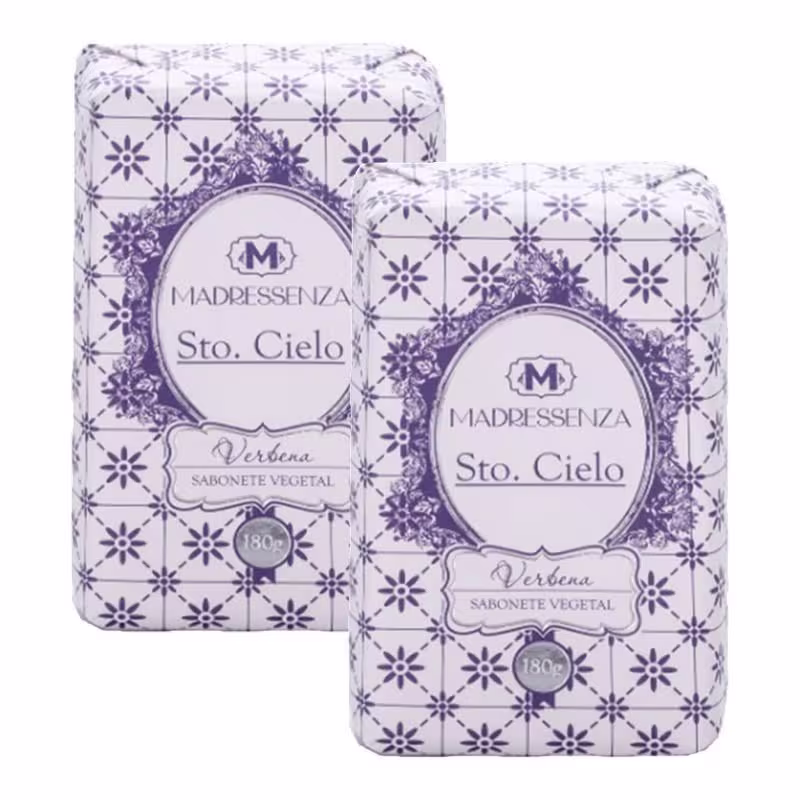 KIT 2 Sabonetes em Barra Verbena Madressenza 180g