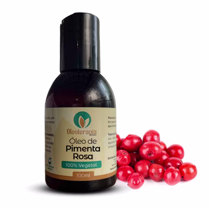 Óleo Vegetal de Pimenta Rosa, da marca Oleoterapia Brasil.
