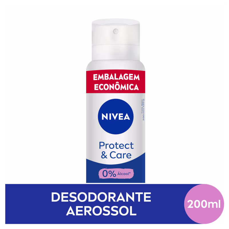 NIVEA Protect & Care - Desodorante Antitranspirante Aerossol 200ml