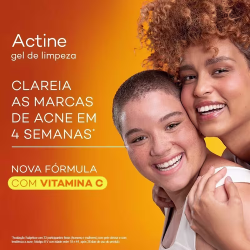Kit Skin Care Antiacne Actine Tônico + Protetor + Limpeza