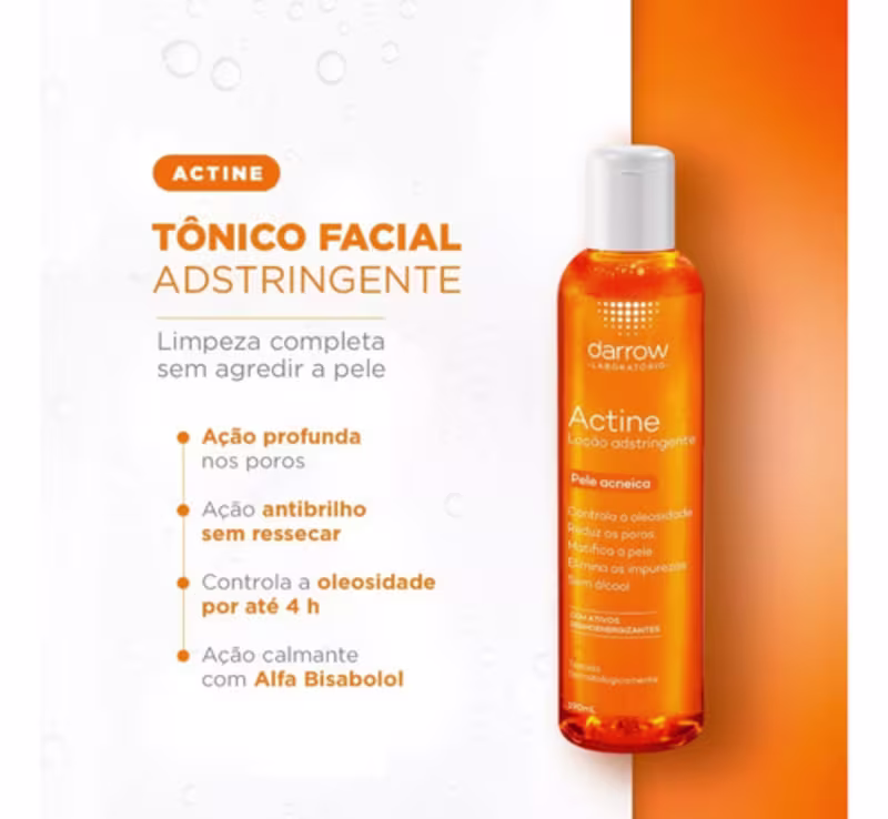 Kit Skin Care Antiacne Actine Tônico + Protetor + Limpeza