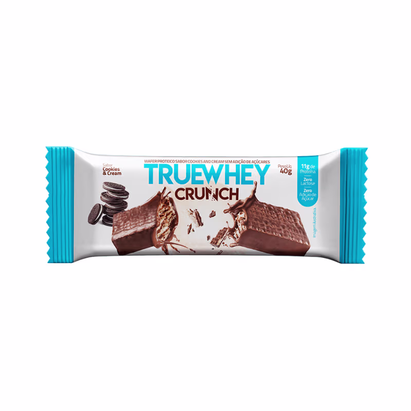 True Source True Whey Crunch Cookies And Cream - Barra de Proteína 40g