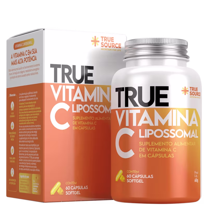 True Source Vitamina C Lipossomal - Suplemento Alimentar (60 Cápsulas)