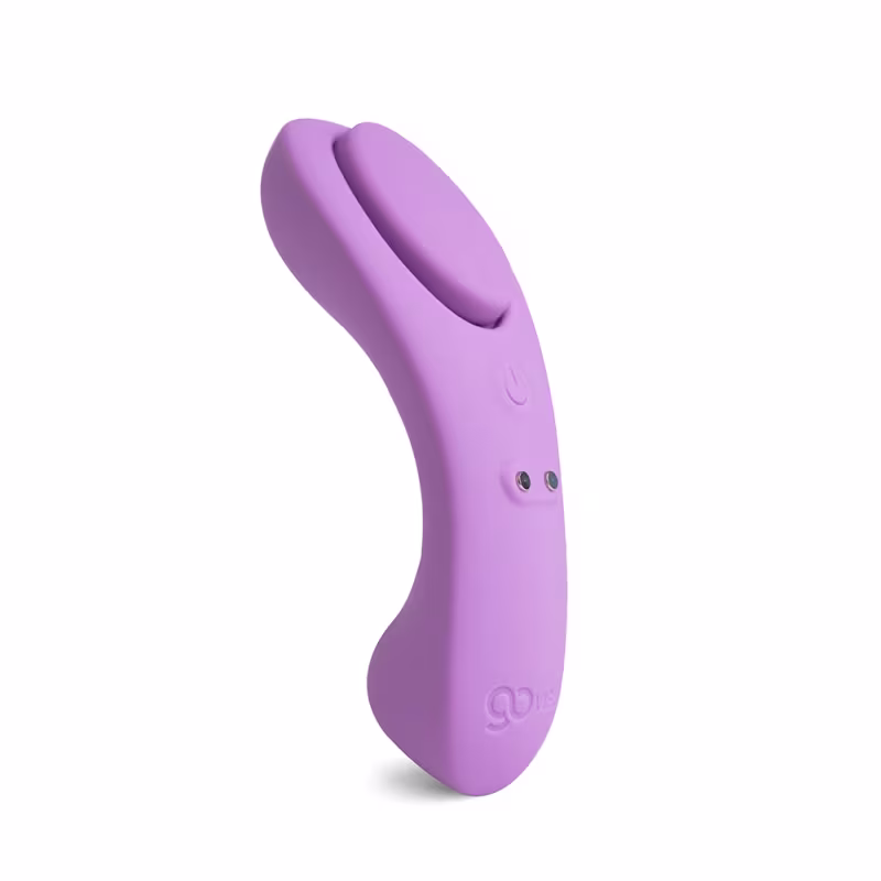 Vibrador e Estimulador Recarregável Go Vibe Lis da marca A Sós, na cor lilás