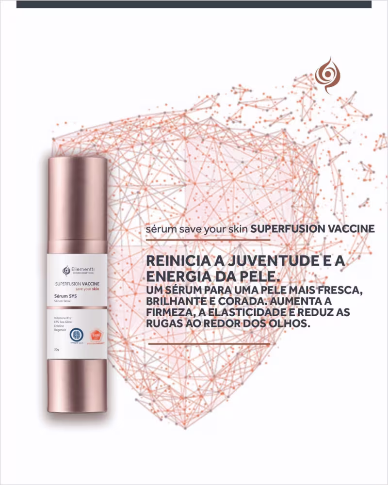 Ellementti Dermocosméticos Superfusion Vaccine Sys - Sérum Facial 30g