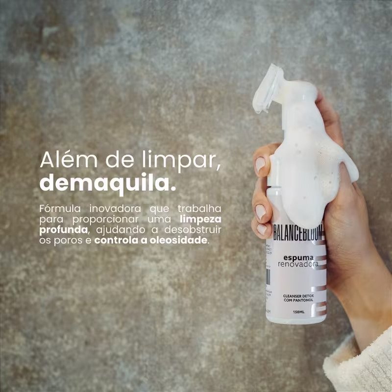 Kit Básico Dia a Dia - Espuma de Limpeza Facial Balancebloom 150ml + Sérum Facial Hidrabloom 30ml®