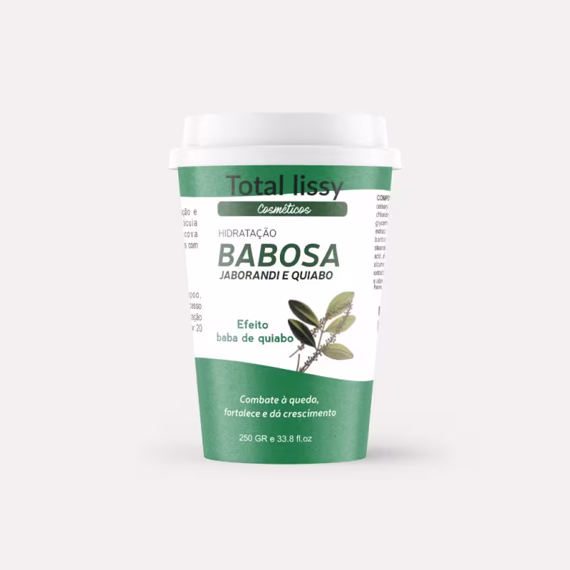Creme De Hidratação Total Lissy Blends De Vitaminas Fortalecedora e Emoliente Babosa Aloe Vera e Baba De Quiabo