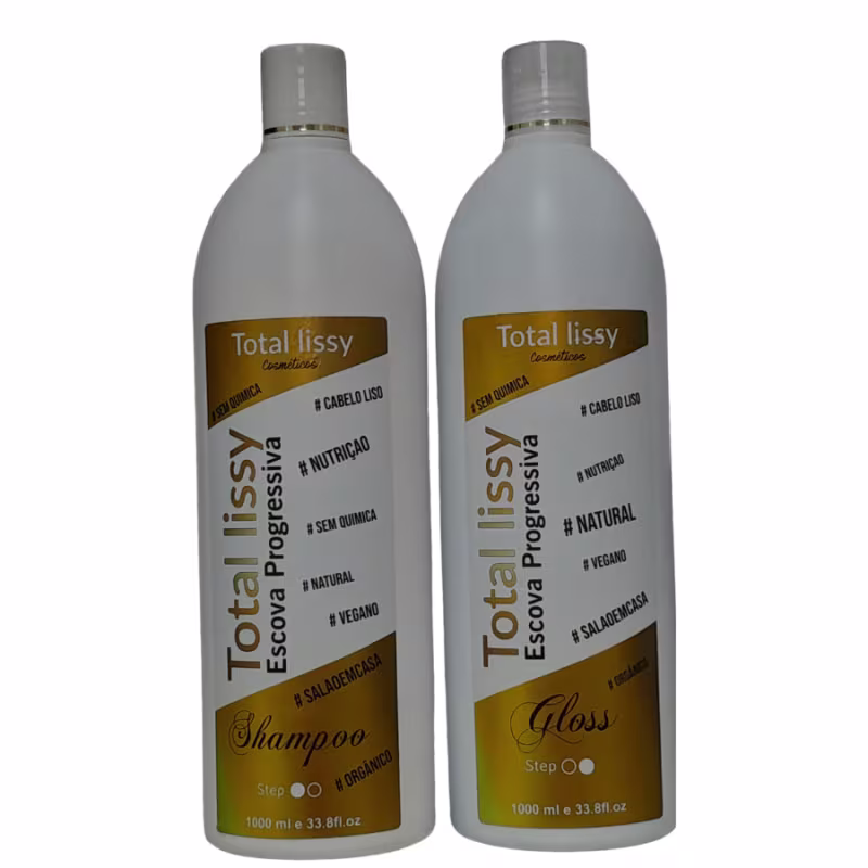 Progressiva De Chuveiro Profissional Alisamento Definitivo Produto De Salão Kit 2x1000ml