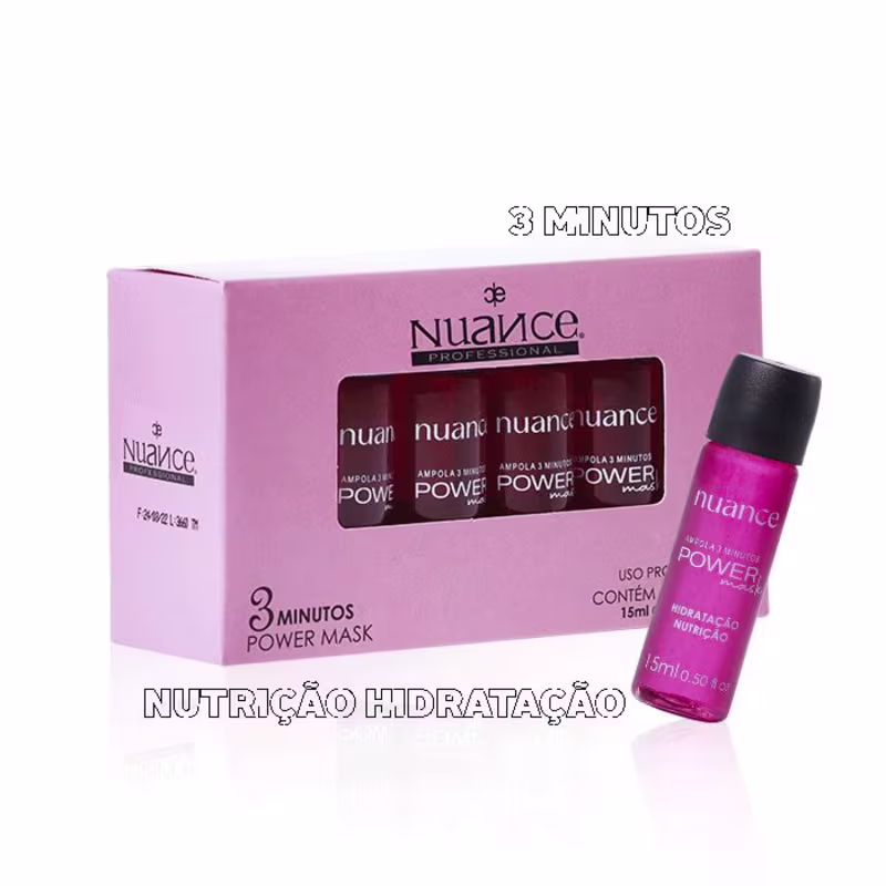 Ampola Power Mask 3 Minutos Caixa Com 12 Un - Nuance