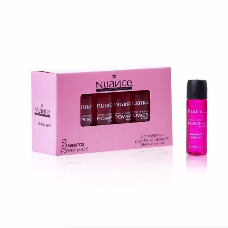 Ampola Power Mask 3 Minutos Caixa Com 12 Un - Nuance