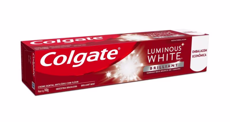Creme Dental Clareador Colgate Luminous White Brilliant Mint 140G