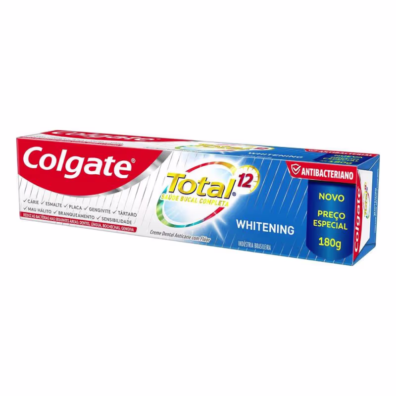 Creme Dental Colgate Total 12 Whitening 180g