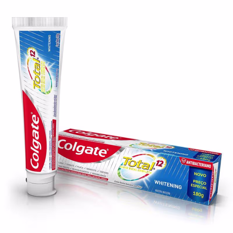 Creme Dental Colgate Total 12 Whitening 180g