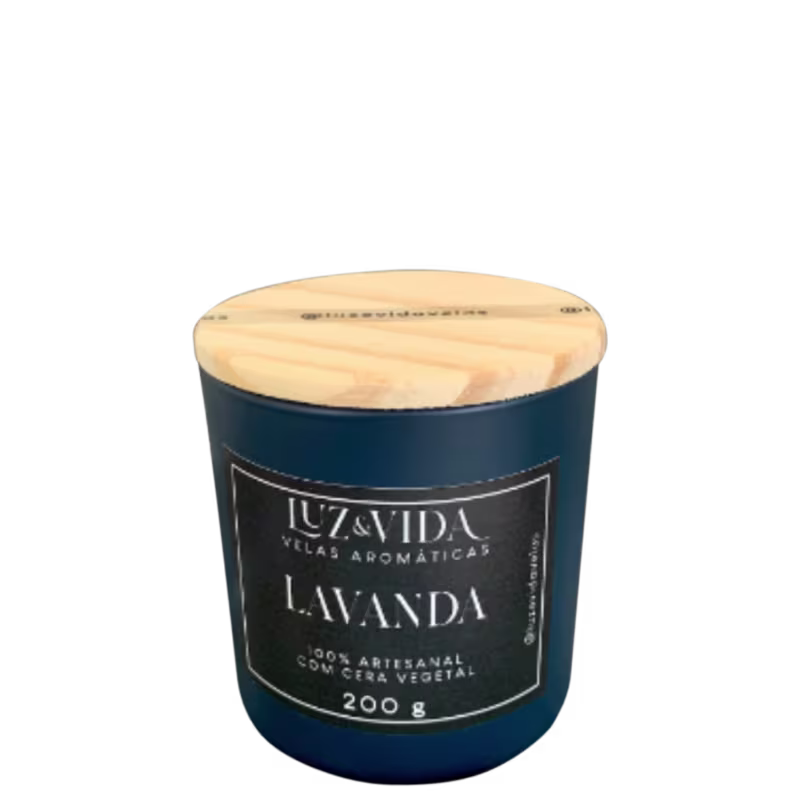 LAVANDA - LINHA LUXO AZUL - VELA AROMÁTICA 200 G