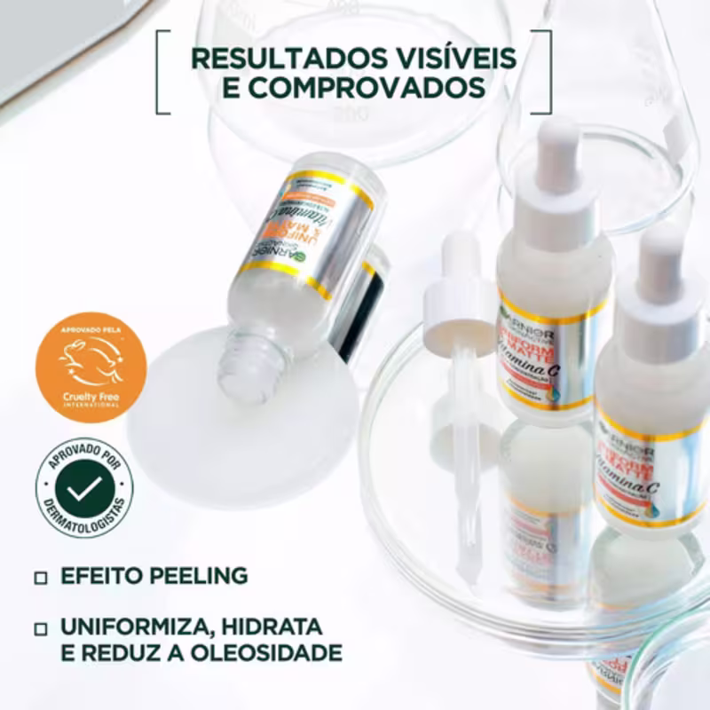 Kit Cuidado Facial Clareador Vitamina C Garnier 3 Itens
