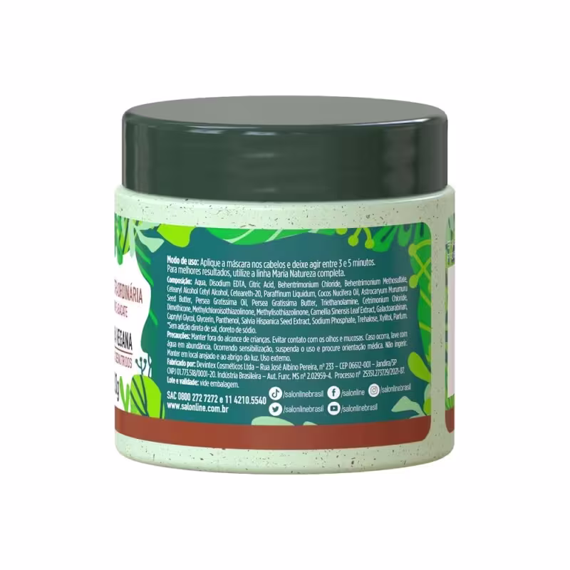 Kit Salon Line Maria Natureza Nutrição Extraordinária Mask. 6 unidades.