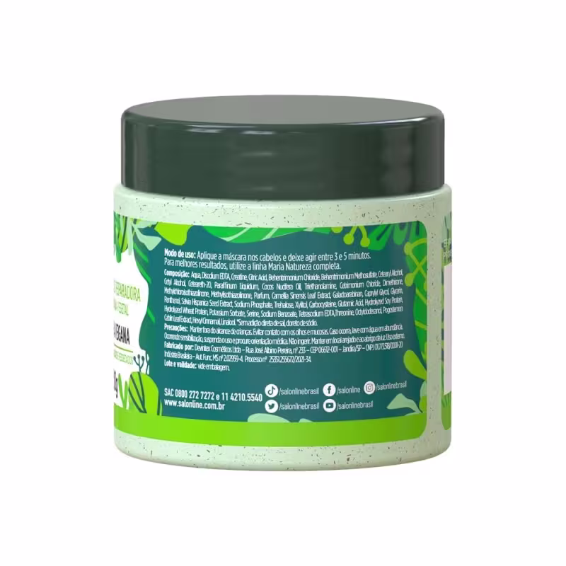 Caixa com 6 unidades de Máscara Maria Natureza Reconstrução Reparadora Salon Line 200g