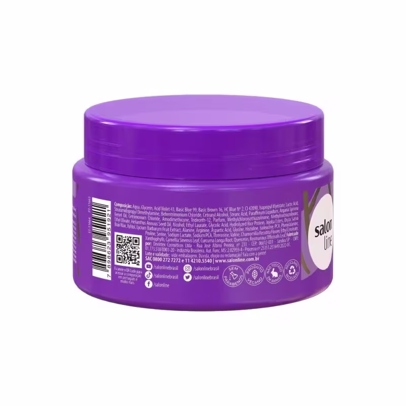 Combo Matizador Loiros Shampoo + Máscara + Condicionador Meu Liso Salon Line