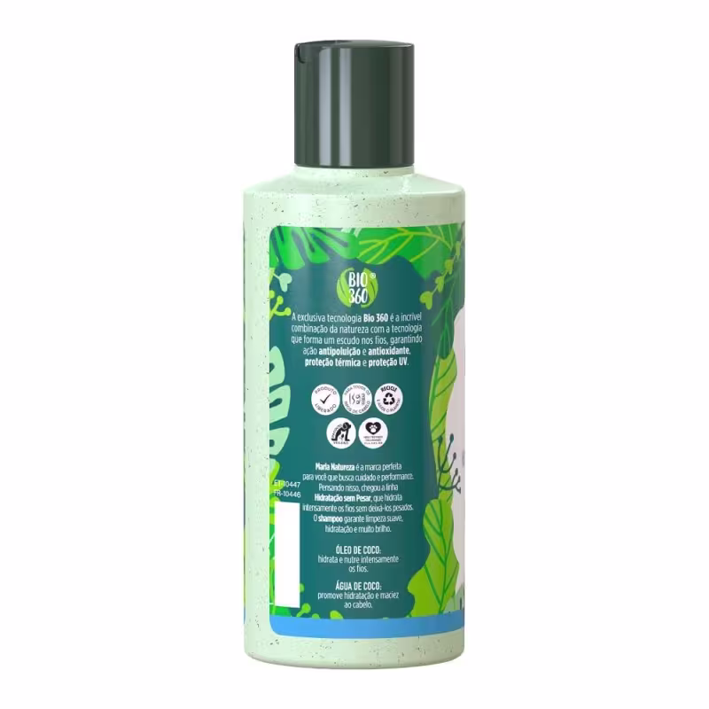 Kit 3 Shampoos Maria Natureza Hidratação Sem Pesar Salon Line