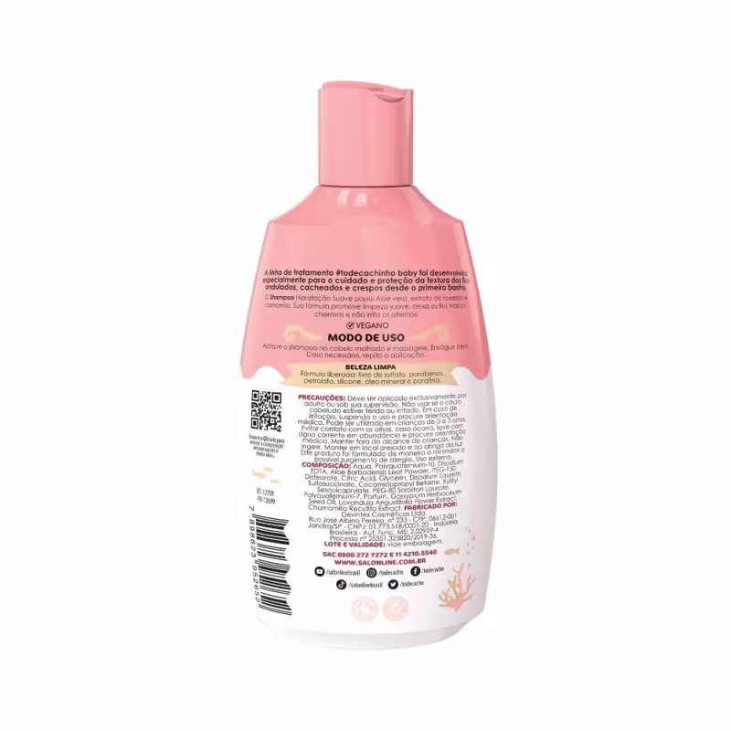 Kit Baby Shampoo + Condicionador + Creme #Todecachinho Salon Line