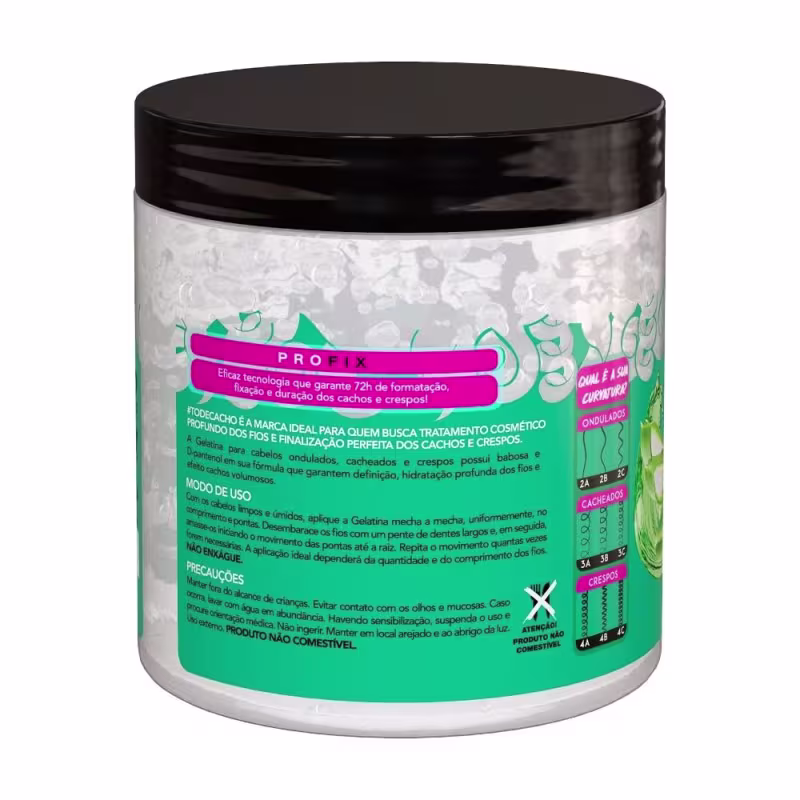 Kit Gelatina Babosa + Gelatina Linhaça #todecacho Salon Line