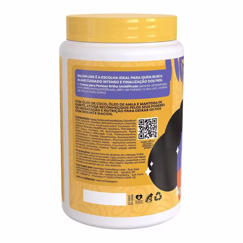 Kit Hidratados e Volumosos com 3 cremes para pentear 1kg Salon Line