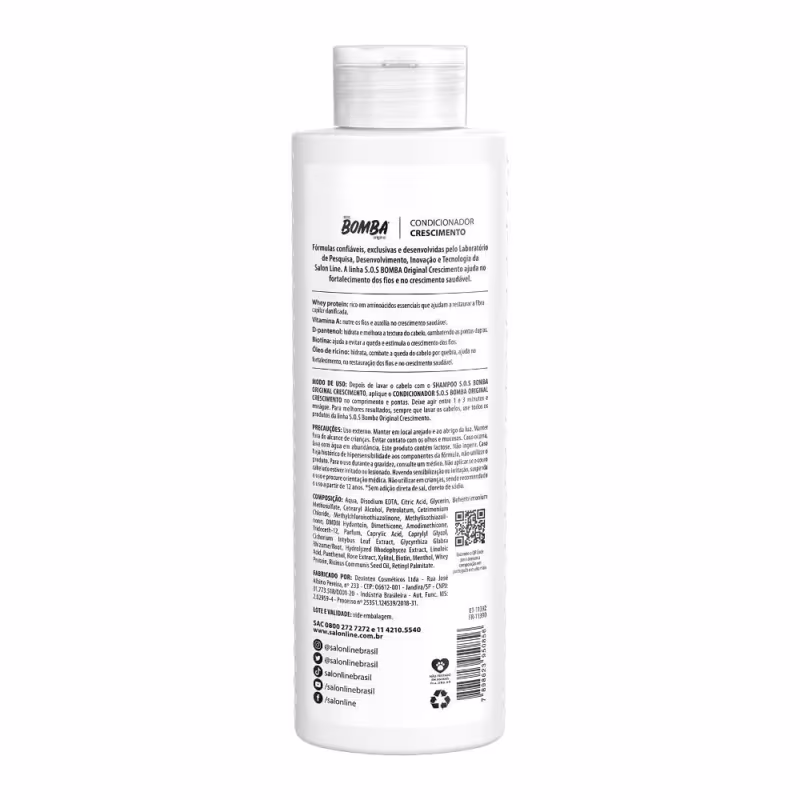 Kit SOS Bomba Original Shampoo + Condicionador 300ml + Creme 500ml + Máscara 1kg