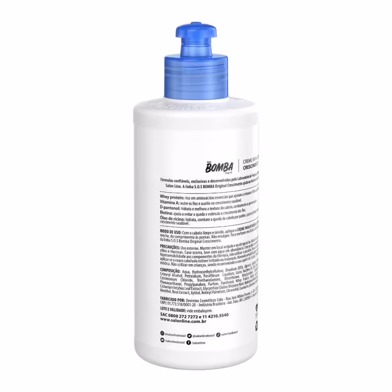 Kit SOS Bomba Original Shampoo + Condicionador 300ml + Creme 500ml + Máscara 1kg