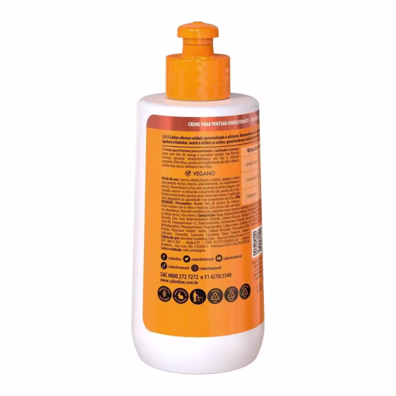 Kit SOS Cacho Óleo de Manga com Ativador de Cachos e Creme para Pentear