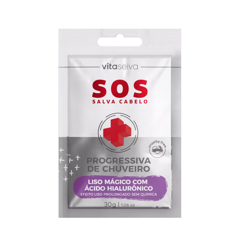 Sachê Vita Seiva SOS Salva Cabelo 30g Progressiva de Chuveiro