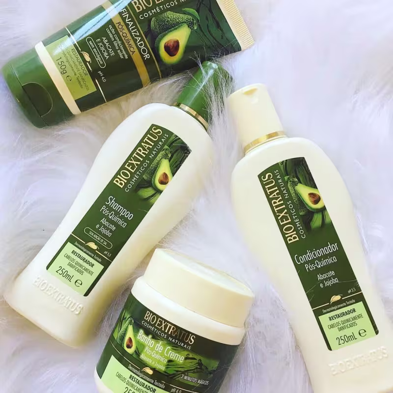 Kit Bio Extratus Pós-Química Banho de Creme e Finalizador (2 produtos)