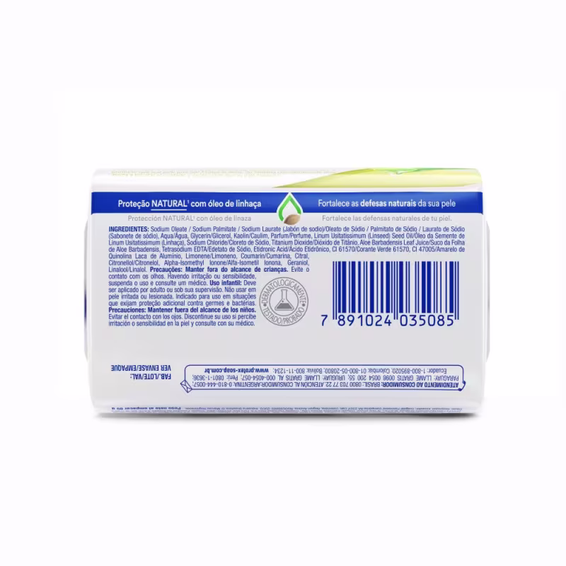 Kit 10 Sabonetes Antibactericiano em Barra Protex Aloe 85g cada