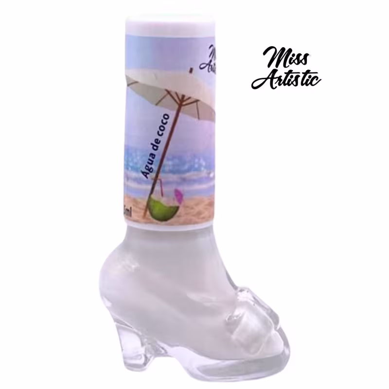 Miss Artistic Sapatinho Verão 40 Graus Água de Coco - Esmalte Cremoso 6,5ml
