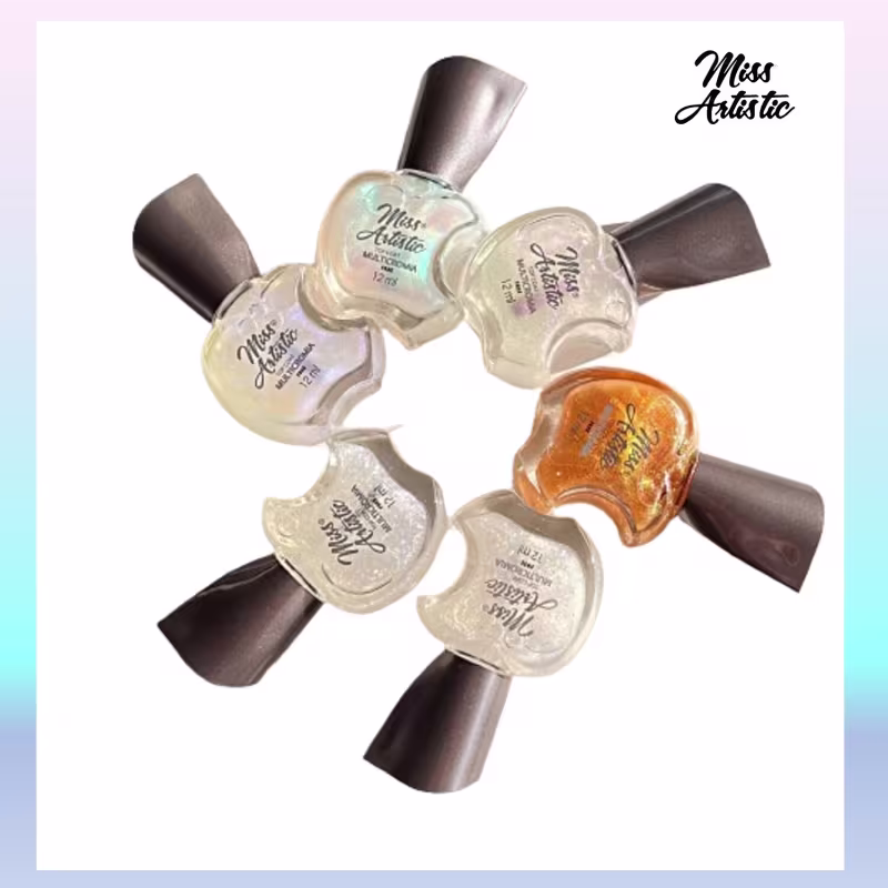 Miss Artistic Multicromia Cor 05 Dourado - Esmalte Top Coat 12ml