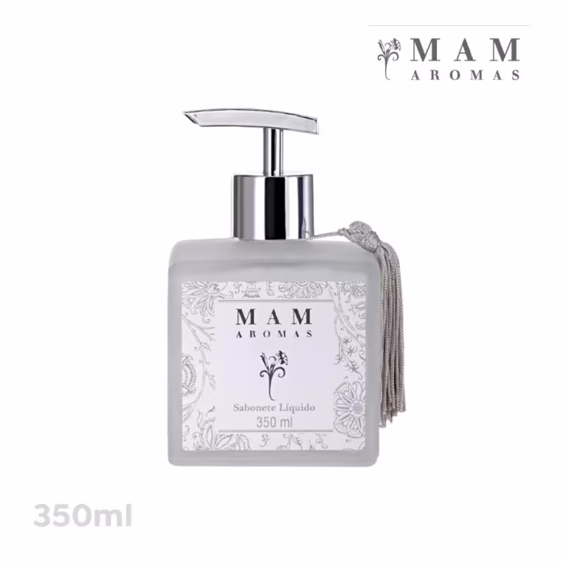 Sabonete Líquido Bamboo Embalagem Vidro MAM Aromas 350ml