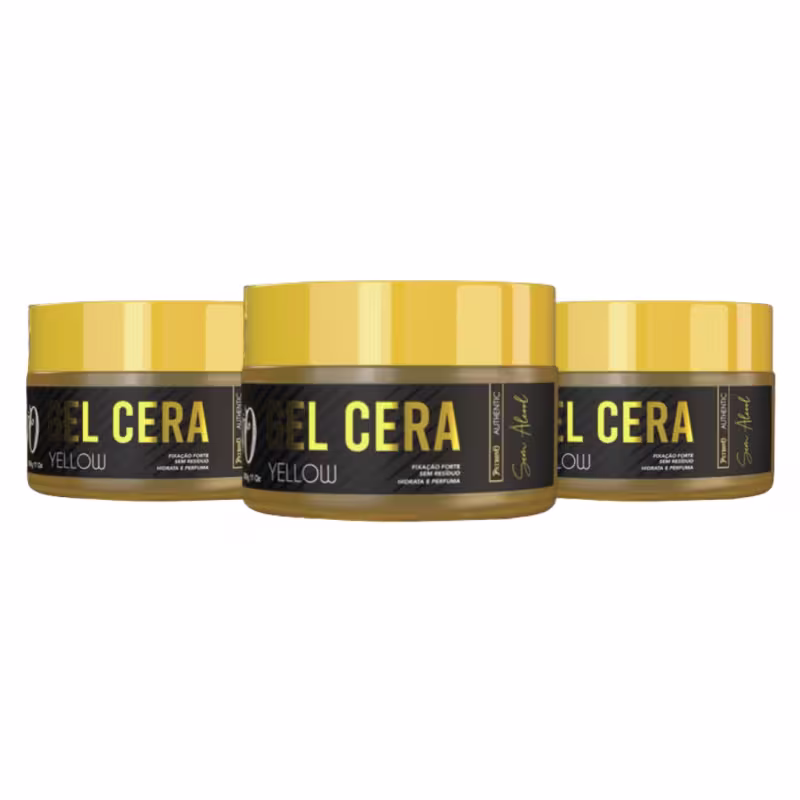 Gel Cera Yellow Patrono 300g - 3 Unidades