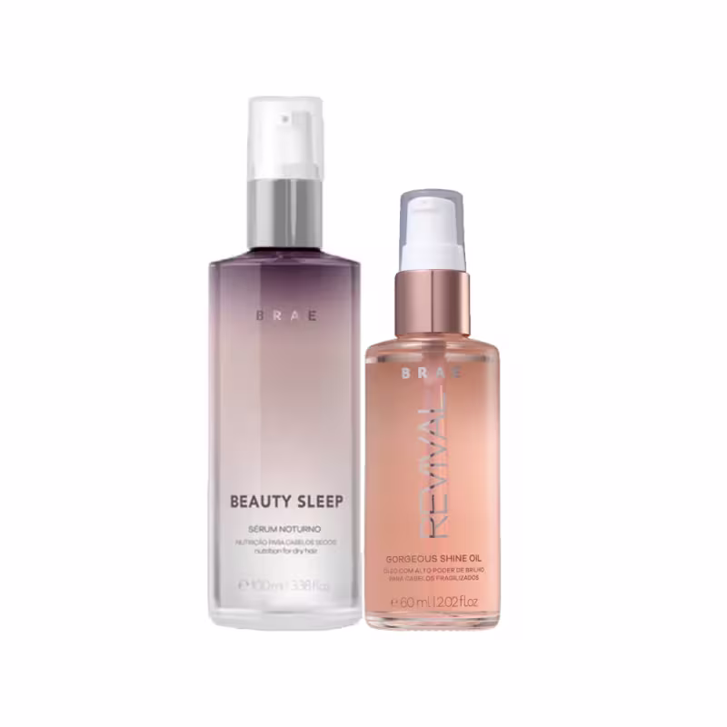 Kit Braé Revival Gorgeous Shine Oil + Beauty Sleep (2 Produtos)