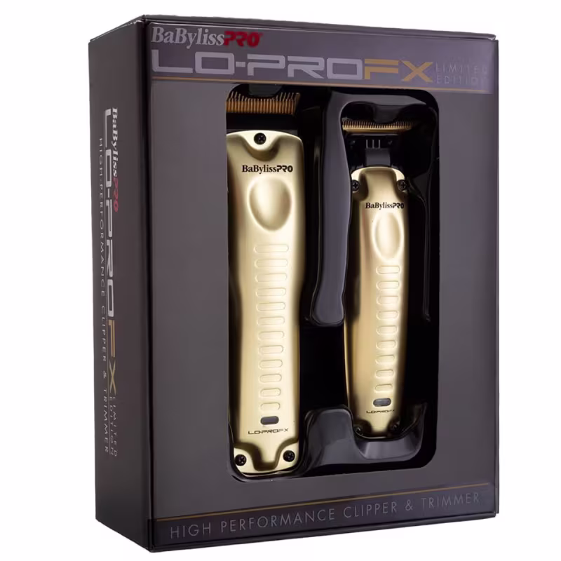Kit Babyliss Pro Máquina de Corte e Acabamento Lo-Profx Gold - Bivolt