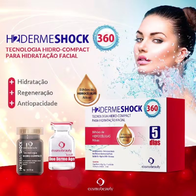 Cosmobeauty H2 Derme Shock 360 - Tratamento Hidratante Facial