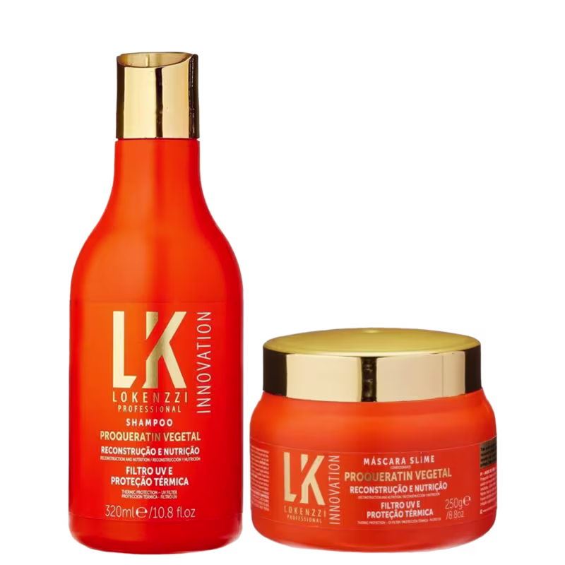Kit Lokenzzi Proqueratin Vegetal Shampoo e Máscara