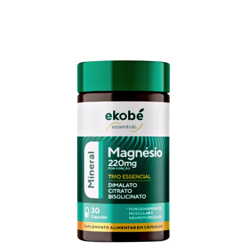 Ekobé Magnésio Trio Essencial - Suplemento Vitamínico (30 Cápsulas)