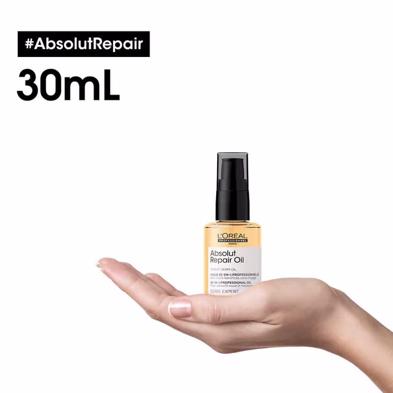 Kit L'Oréal Professionnel Absolut Repair Oil + Cortex Lipidium, 2 produtos.