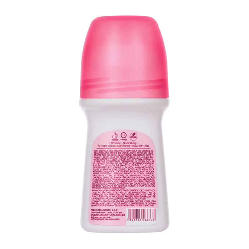 Desodorante Roll-On Renova 55ml Piatan proteção natural contra odores