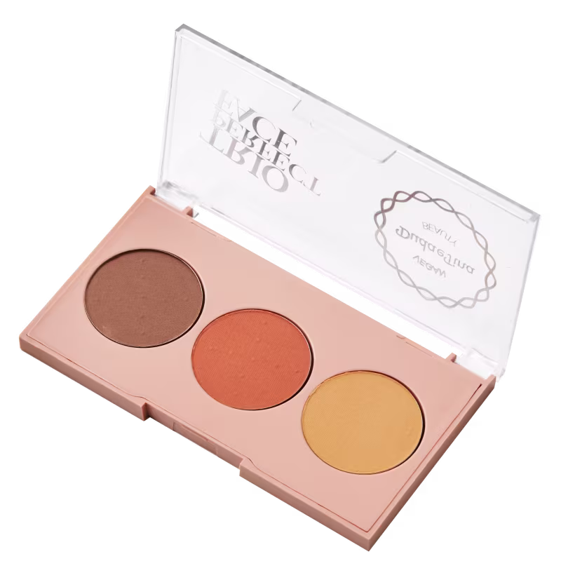 Duda e Tina Vegan Beauty Trio Perfect Face - Paleta de Contorno 10,5g
