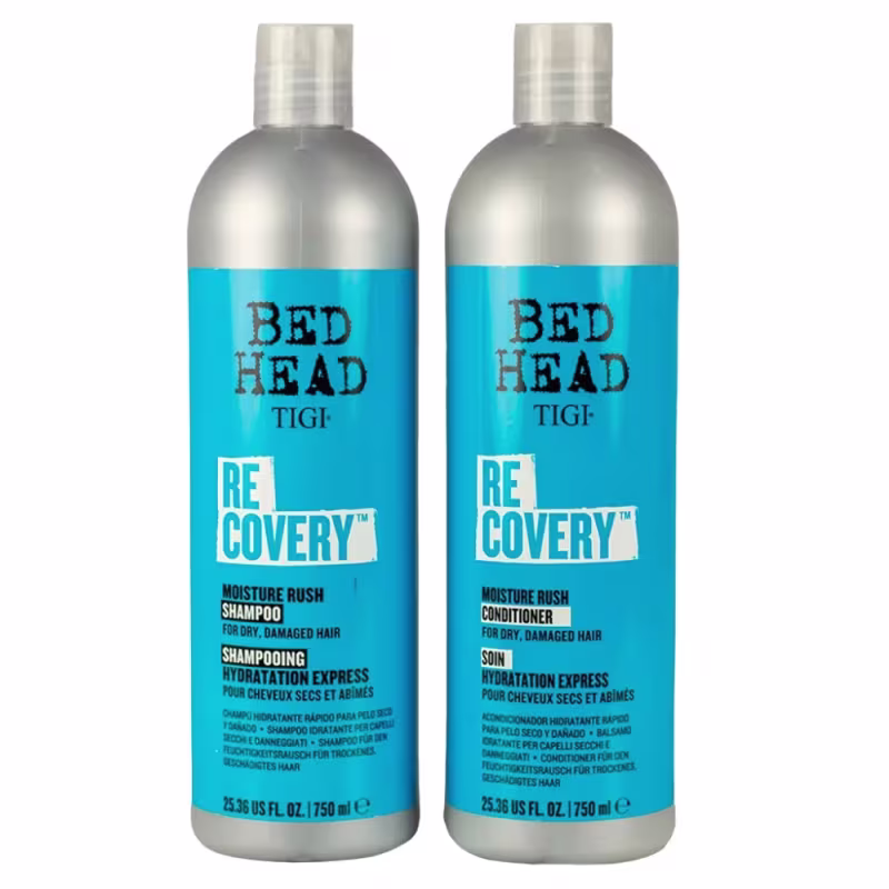 Kit TIGI Bed Head Recovery Shampoo 750ml + Condicionador 750ml + After Party 100ml